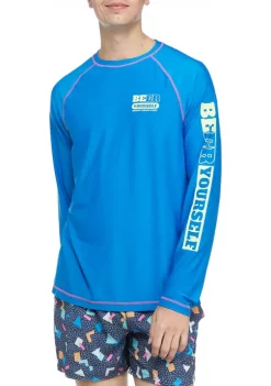 Budget 🥰 Cabana by Crown & Ivy™ Long Sleeve Rash Guard 💯 -Champion® Sales Store Belk 2076
