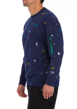 New 💯 Champion® Global Explorer French Terry Crew Sweatshirt ⌛ -Champion® Sales Store Belk 209