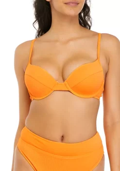 Top 10 🛒 Cabana by Crown & Ivy™ Ribbed Molded Cup Underwire Bra Swim Top 👍