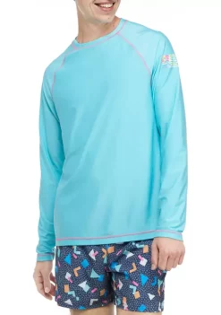 Brand new ✨ Cabana by Crown & Ivy™ Blue Radiance Long Sleeve Rash Guard ⌛