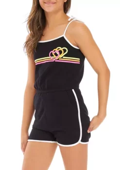 Best Sale 👏 Cabana by Crown & Ivy™ 👧 Girls 7-16 Sleeveless Tie Romper 🎁 -Champion® Sales Store Belk 2204