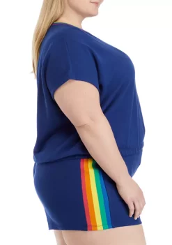 Outlet 😍 Cabana by Crown & Ivy™ Plus Size Short Dolman Sleeve Sweatshirt 🥰 -Champion® Sales Store Belk 2216