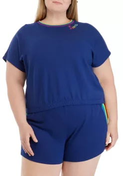 Outlet 😍 Cabana by Crown & Ivy™ Plus Size Short Dolman Sleeve Sweatshirt 🥰 -Champion® Sales Store Belk 2217