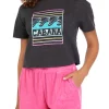 Buy 🔥 Cabana by Crown & Ivy™ Juniors' Short Sleeve Cropped Graphic T-Shirt 💯 -Champion® Sales Store Belk 2234
