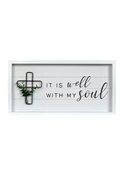 Outlet 👏 New View Everyday Home- It is Well With My Soul Wall Sign 🧨