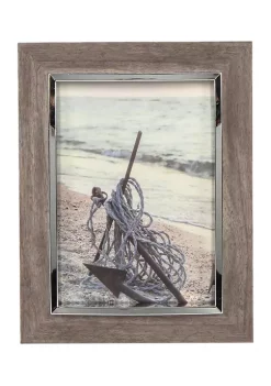 Best Sale ✨ New View 5 Inch x 7 Inch Paper Wrap Natural Gray Picture Frame ✨