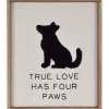 Flash Sale 🛒 New View Pet Sign- 🐶 Dog Silhouette Embroidered, True Love Has Four Paws 👏 -Champion® Sales Store Belk 2282