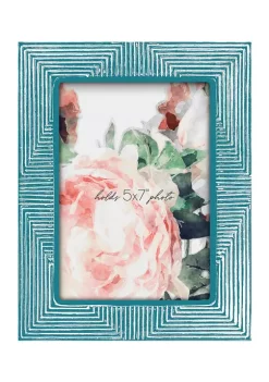 Best Sale 👏 New View Bright Aqua Resin 5 in x 7 in Photo Frame 👍