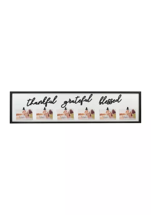 Deals 🧨 New View Thankful, Grateful and Blessed 48 in x 12 in, 6 Photo Collage Frame 😀 4 Deals 🧨 New View Thankful, Grateful and Blessed 48 in x 12 in, 6 Photo Collage Frame 😀 - Image 2