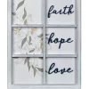 Coupon 💯 New View Everyday Home- Framed Art with Raised Words- Faith, Hope, Love 🔔 -Champion® Sales Store Belk 2384