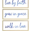 Hot Sale 🤩 New View Everyday Home Divided Messages Live by Faith Wall Art 💯 -Champion® Sales Store Belk 2402