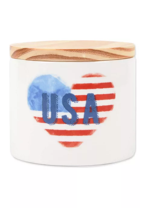 Buy 💯 New View USA Flag Heart Candle ⭐ 3 Buy 💯 New View USA Flag Heart Candle ⭐