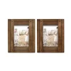 Flash Sale 😉 New View Homestead 5"x7" Rustic Wood Tabletop Frame in Distressed Walnut Finish, Set of Two 👍 -Champion® Sales Store Belk 2420
