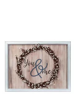 Cheapest 🧨 New View Everyday Home You and Me Framed Art with Wreath 🧨