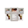 Flash Sale 🎉 New View 6-Opening 19" X 14.5" Two-Toned Multi-Sized Picture Frame Collage, Displays Two 4x4, Three 4x6 and One 5x7, White/Natural 🧨 -Champion® Sales Store Belk 2492