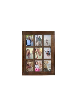 Best reviews of 🥰 New View Homestead Distressed Wood Distressed Walnut 9-Opening Collage Picture Frame, for 4"x6" Photos 😉 -Champion® Sales Store Belk 2505