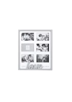 Coupon ❤️ New View Live Laugh Love 6 Photo Opening Collage Picture Frame ✨