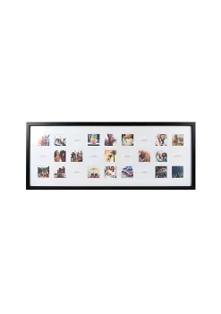 Best Pirce 😍 New View 27-Opening 16" x 40" Black Matted Basic Picture Frame Collage, Displays Twenty-Seven 3x3 Photos, Wall Hanging 🤩