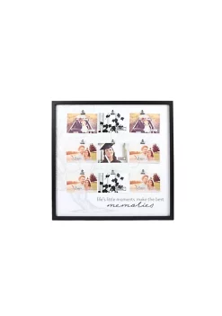Coupon ⌛ New View 9-Opening Wall Collage Clip Picture Frame, Holds 4"x6" Photos, Black ⌛