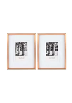 Best deal ⌛ New View Metal 8x10-inch Tabletop Frame Double Matted for 5x7 or 4x6 in Gold, Set of Two 👍