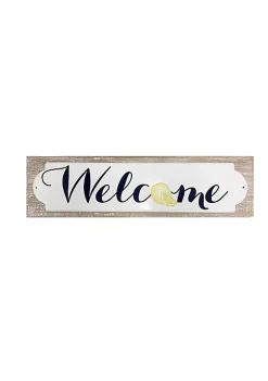 Budget 🎉 New View Welcome Metal Sign Plaque with Lemons ❤️