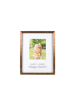 Promo 🛒 New View Happy Home Matted 8x10-inch Shadowbox Picture Frame in Gold ✨