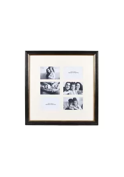 Coupon 👍 New View 6-Opening 20" X 20" Black Matted Basic Picture Frame Collage; Displays Six 6x4 photos ⭐