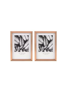 Brand new 😉 New View Metal 5x7-inch Matted to 4x6-inch Tabletop Frame in Gold, Set of Two ✔️