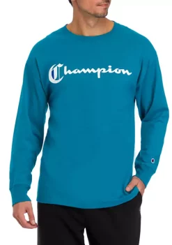 New 🤩 Champion® Classic Graphic Long Sleeve T-Shirt 👏 -Champion® Sales Store Belk 275