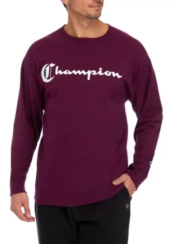New 🤩 Champion® Classic Graphic Long Sleeve T-Shirt 👏 -Champion® Sales Store Belk 276