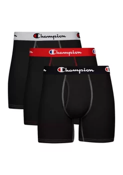 Outlet 🧨 Champion® Stretch Support Pouch Solid Boxers - Set of 3 🤩