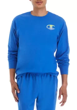 Best deal 🧨 Champion® Long Sleeve Classic Graphic Waves T-Shirt ⭐