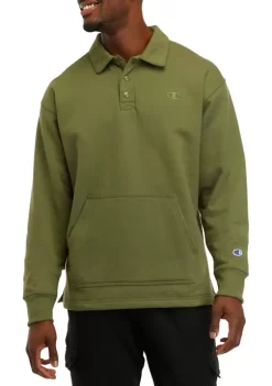 Hot Sale ✔️ Champion® Powerblend Open Hem Rugby 👚 Shirt 🔔 -Champion® Sales Store Belk 461