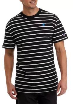 Top 10 😉 Champion® Classic Slub Stripe T-Shirt 🔥