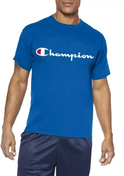 Top 10 ✨ Champion® Big & Tall Script Logo Graphic T-Shirt 😍 -Champion® Sales Store Belk 512