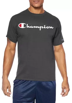 Top 10 ✨ Champion® Big & Tall Script Logo Graphic T-Shirt 😍 -Champion® Sales Store Belk 517