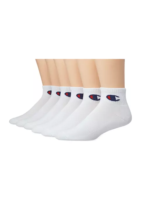 Promo 🤩 Champion® 6-Pack Quarter 🧦 Socks 👏 4 Promo 🤩 Champion® 6-Pack Quarter 🧦 Socks 👏 - Image 2