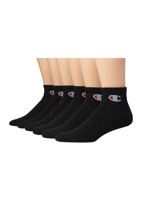 Promo 🤩 Champion® 6-Pack Quarter 🧦 Socks 👏 5 Promo 🤩 Champion® 6-Pack Quarter 🧦 Socks 👏 - Image 3