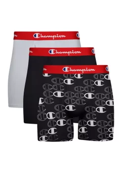 Wholesale 👏 Champion® Lightweight Stretch Logo Boxers - Set of 3 😍