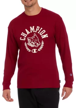 Best Sale 🌟 Champion® Waffle Print Long Sleeve T-Shirt 🔥 -Champion® Sales Store Belk 782