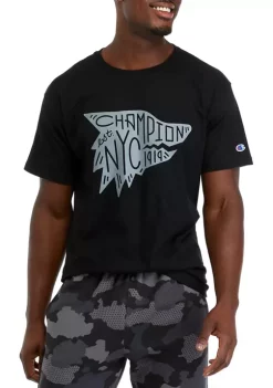 Outlet 🎉 Champion® Short Sleeve Cotton Graphic T-Shirt 👏