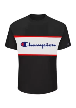 Outlet ❤️ Champion® Big & Tall Chest Stripe Graphic T-Shirt 🔔