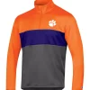 Promo ✔️ Champion® NCAA Clemson Tigers Quarter Zip Fleece Pullover 🎁 -Champion® Sales Store Belk 842